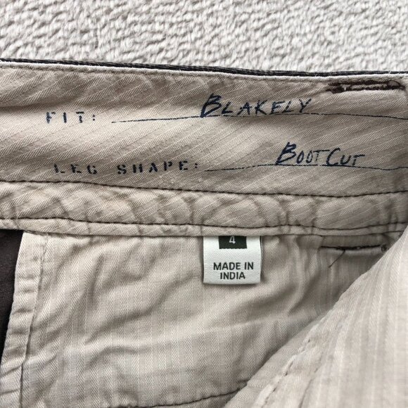 Eddie Bauer Womens Blakely Bootcut Pants Size 4 Herringbone Brown Classic Casual - Picture 4 of 16